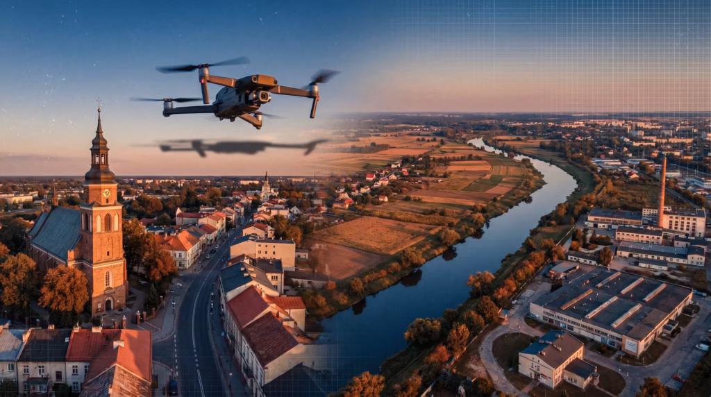 filmowanie dronem zgierz