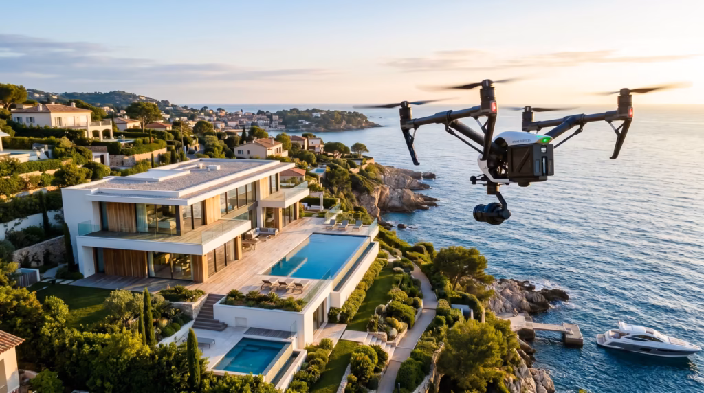 filmowanie nieruchomości dronem