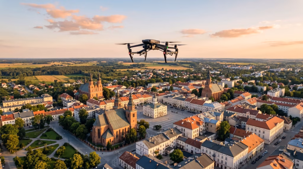 Filmowanie dronem Wisła