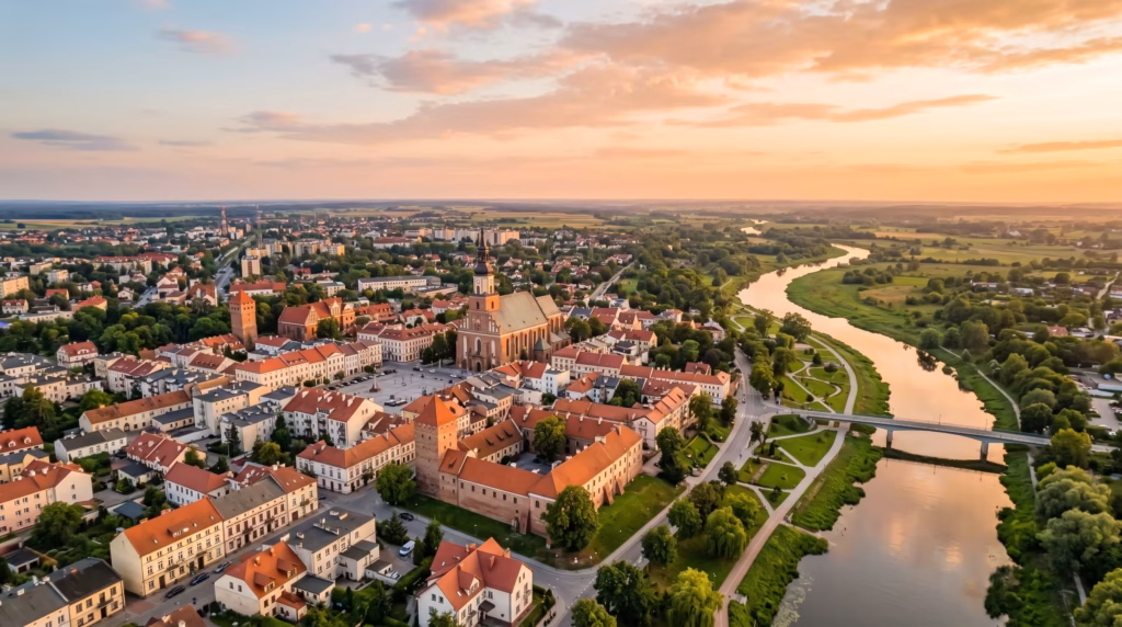 Usługi dronowe Sieradz – filmowanie, FPV, inspekcje i zdjęcia lotnicze