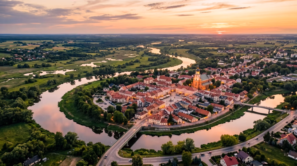 Usługi dronowe Krościenko nad Dunajcem — praca w dolinie