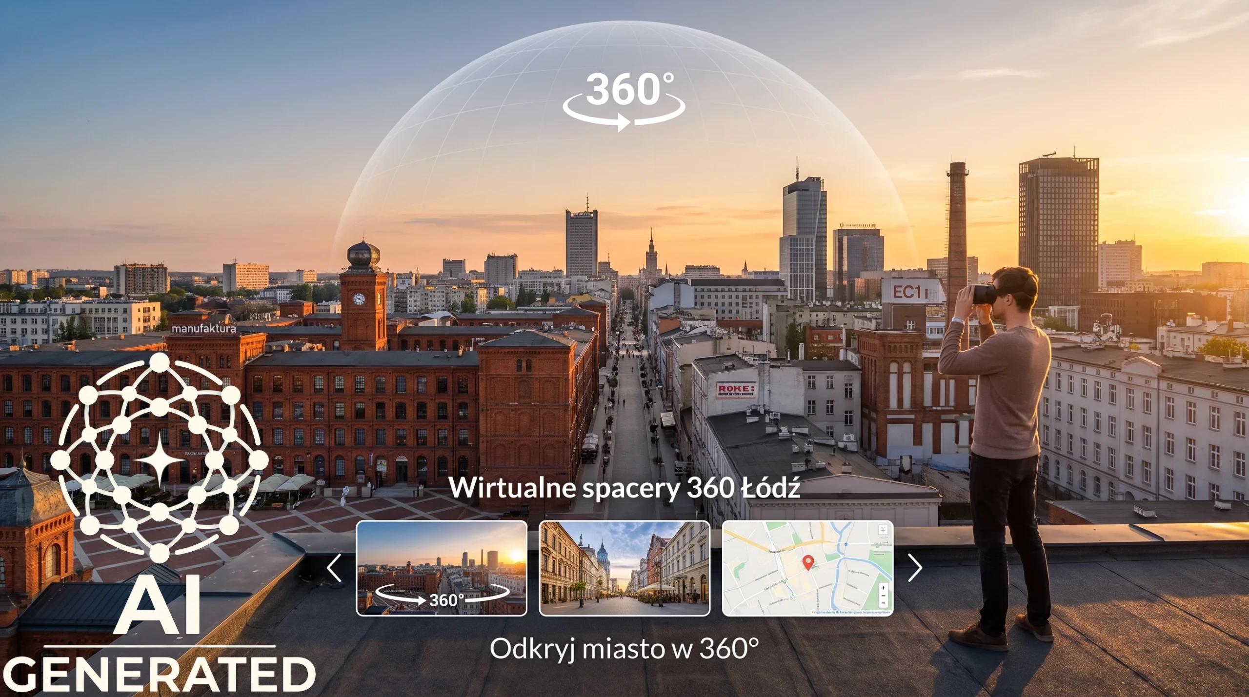 Wirtualny spacer Łódź — spacery 360 dla firm i nieruchomości
